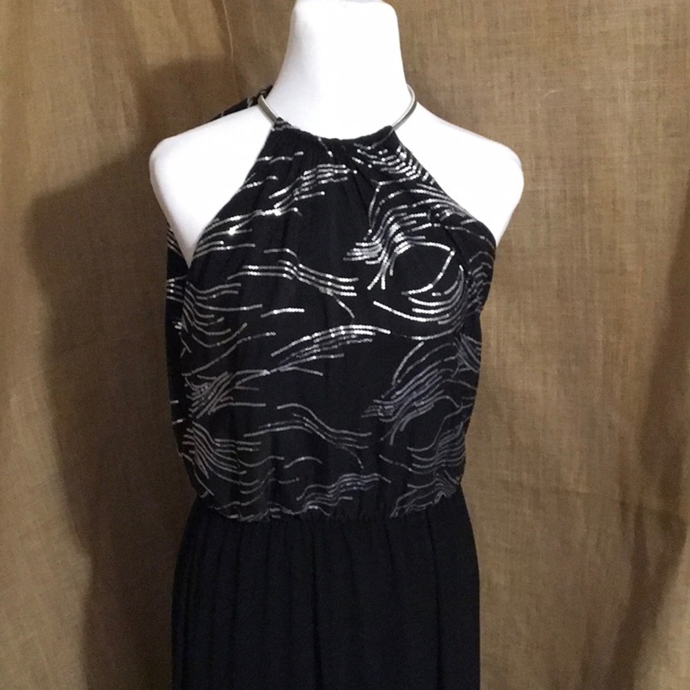 Glamorous long black dress